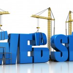 Setting up online business with website builder software.