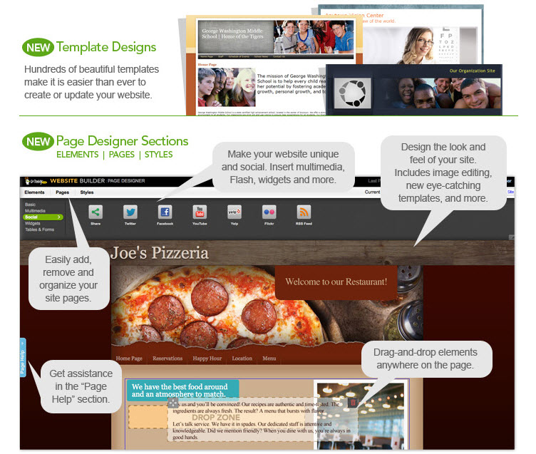 godaddy-website-builder-locu-menu