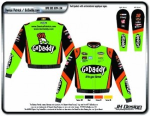 godaddy-nascar-danica-patrick-jacket-green-color