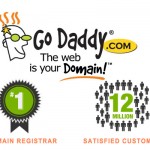 go daddy #1 domain registrar with over 12 million customers worldwide